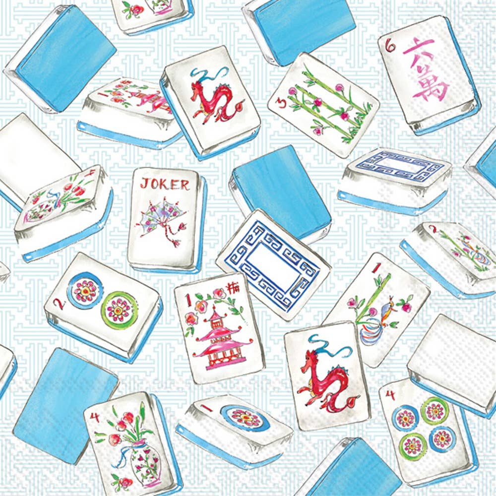 Mahjong Paper Cocktail Napkins - Rosanne Beck