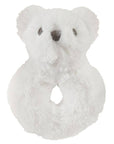 Swaddle Blanket + Plush Bear Rattle - My First Christmas