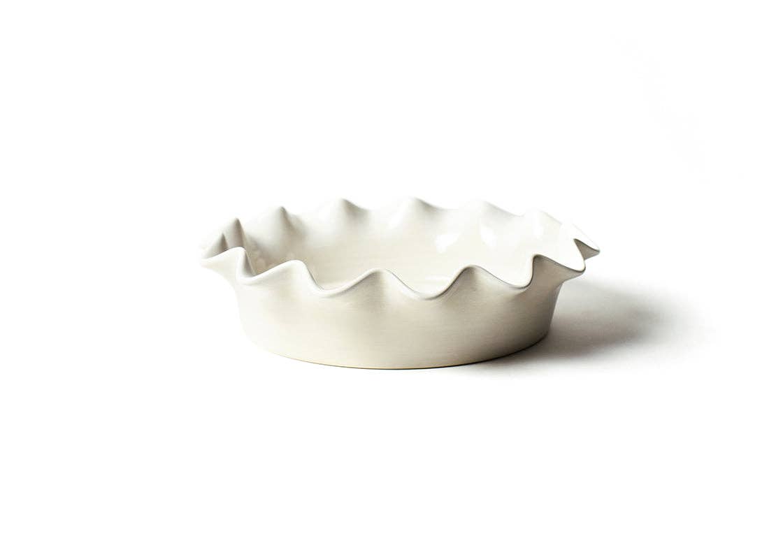 Signature White 9 Ruffle Pie Dish