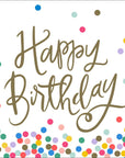 Birthday Cocktail Napkins | Happy Birthday (Script) - 20ct