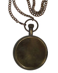 Antiqued Brass Pocket Watch in Vintage Wooden Box