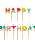 Rainbow Happy Birthday Candles | Cake Candle |