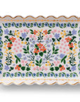 Decorative plate with floral pattern on a white background