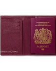 Italian Handmade Leather Passport and Card Holder: Green