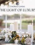 Colonial Candle Classic Taper-Unscented-12in-Ivory
