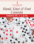 Hand, Knee & Foot Canasta Class | August 18
