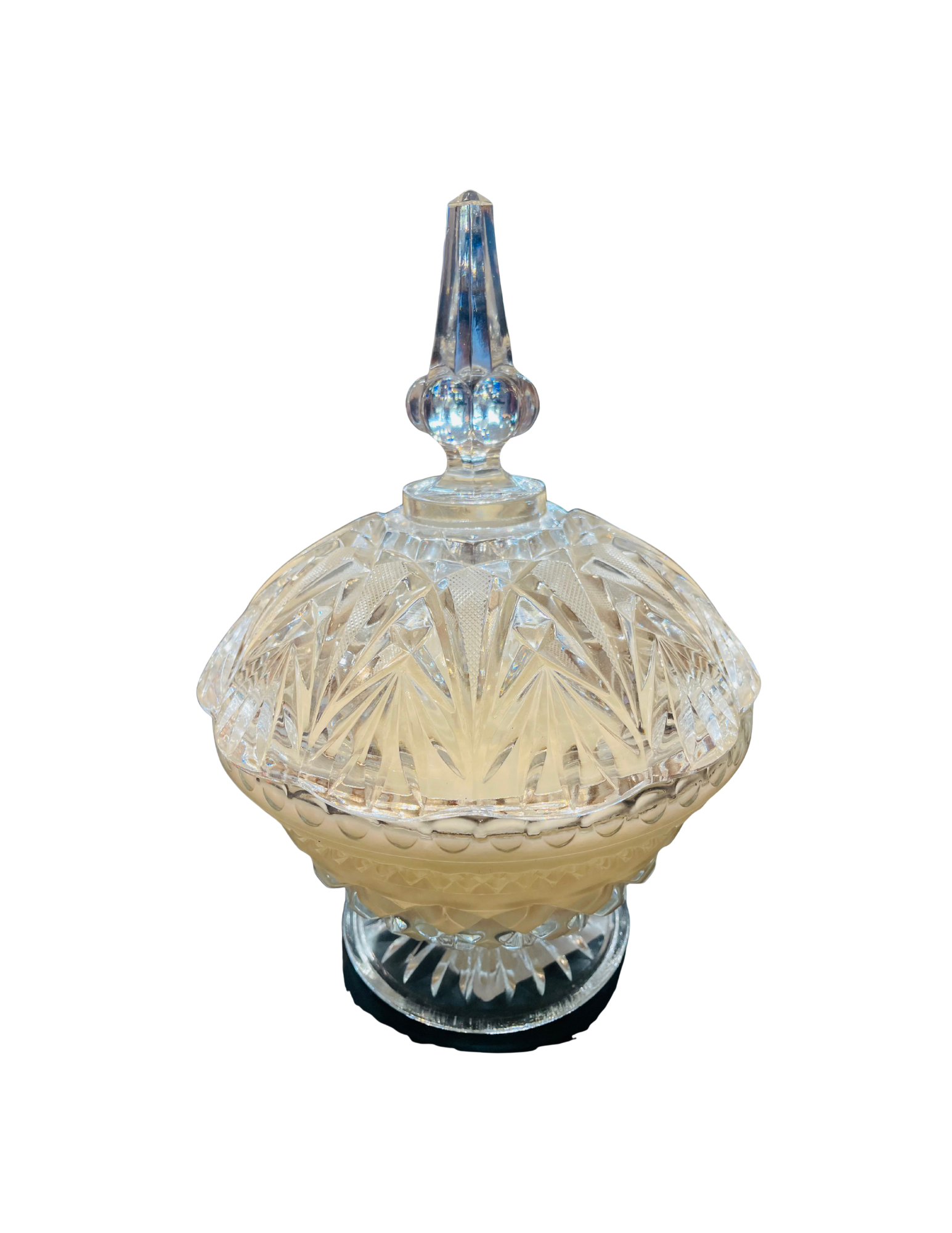 Cut Glass Vintage Candle