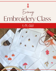 Embroidery Class | September 17