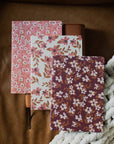 Stitched Journal Set | Burgundy Blooms