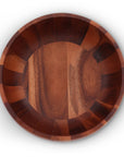 Bee Hive Style Wooden Acacia Salad Bowl Large