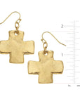 Gold Cross Earrings