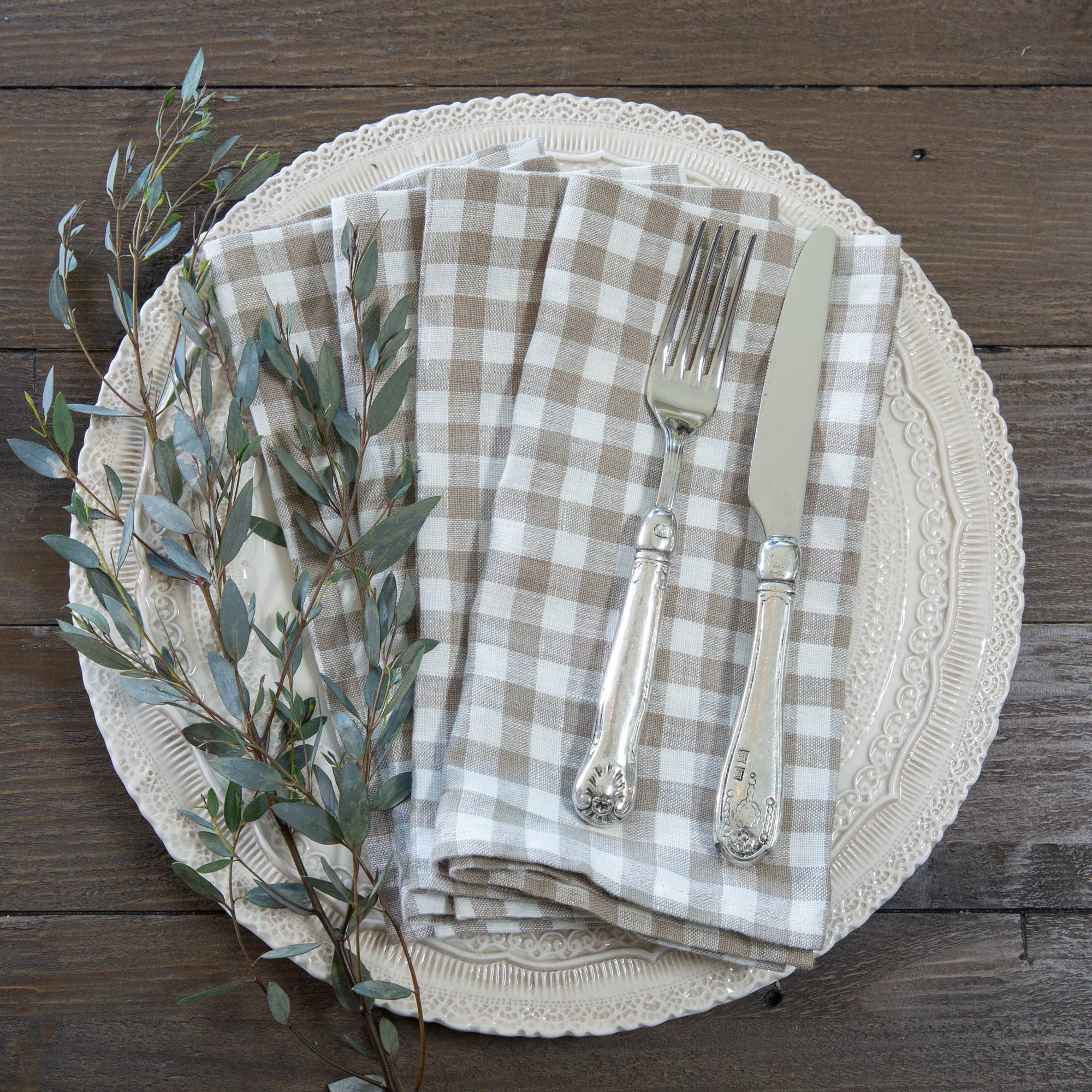 Washed Linen Napkin Set of 4 - New Color: Evergreen