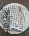 Washed Linen Napkin Set of 4 - New Color: Evergreen