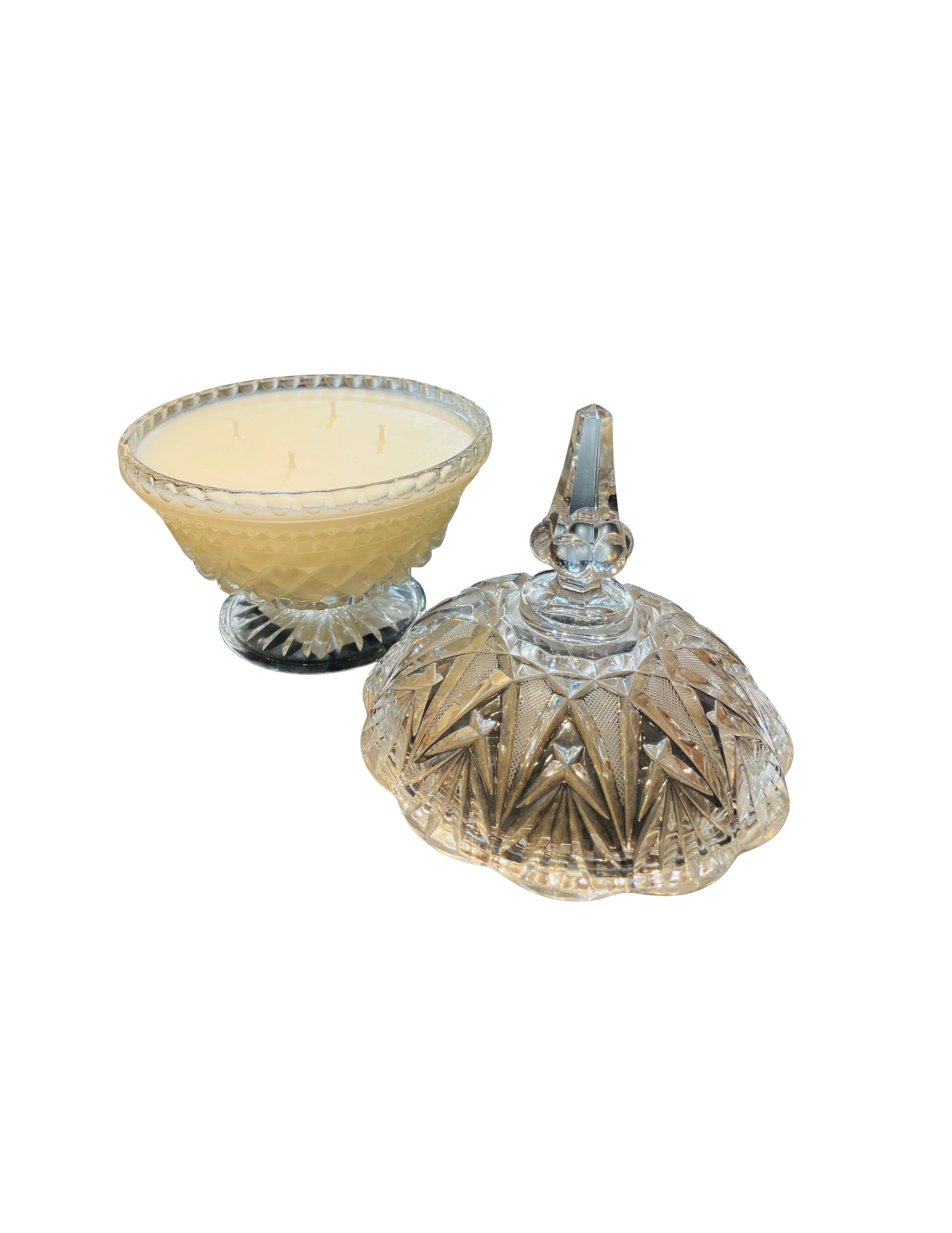 Cut Glass Vintage Candle