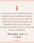 Valentine Wine Glass Painting Class | February 12