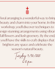 Fall Floral Class | September 30