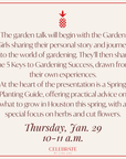 Garden Girls: A Spring Growing Presentation | January 29