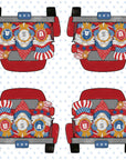 Gnome's Truck Cocktail Napkins - Patriotic Napkins