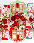 Red Basketweave Dinner Paper Plates