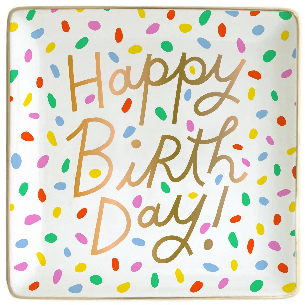 Ceramic Trinket Tray| Happy Birthday
