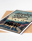 Adventure Begins Graduation Card