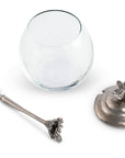 Bee Glass Honey Pot with Spoon