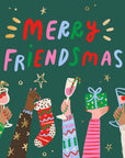 Christmas Cocktail Napkins | Merry Friendsmas - Foil - 20ct