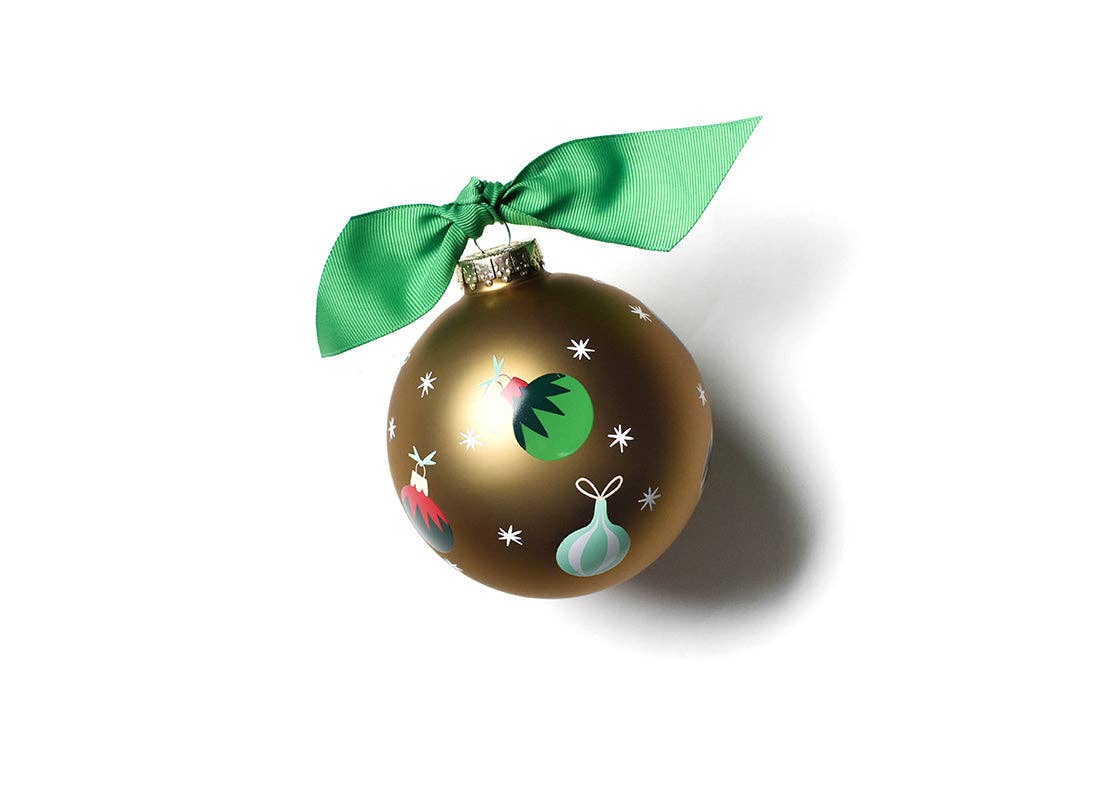 Gold Vintage Ornaments Glass Ornament