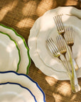 Stella Scalloped Verde Salad Plate