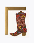 Birthday Boot Card