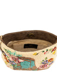 Line Dance Beaded Cowboy Boots and Flowers Crossbody Handbag