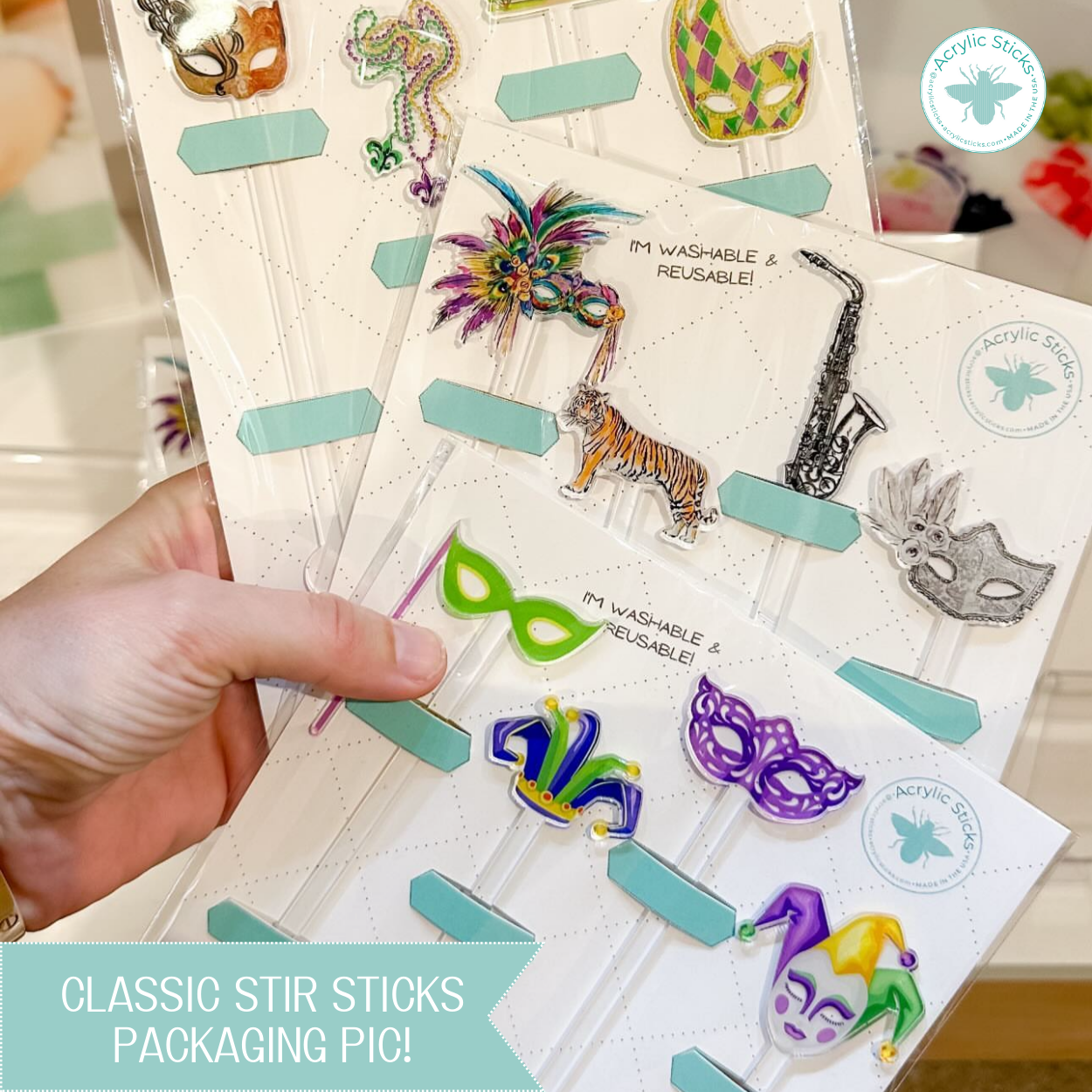 Turkey Acrylic Stir Sticks