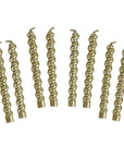 Gold Twirl Birthday Candles
