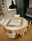 Chinoiserie Blue Mahjong Mat