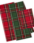 Boughs of Holly Plaid Heavyweight Kitchen Set of 3