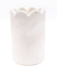 White Marble Scalloped Wine & Champagne Chiller