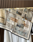 100% Premier Silk Square Scarf – Elegant Fashion Accessory
: Harvest Garden