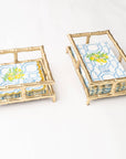 Gold Bamboo Cocktail Napkin Tray