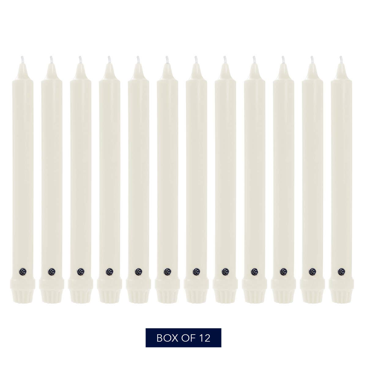 Colonial Candle Classic Taper-Unscented-12in-White