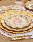 Turkey & Gourds Salad Plates/8pk