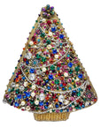 Glittering Joy Colorful Christmas Tree with Gems Handbag