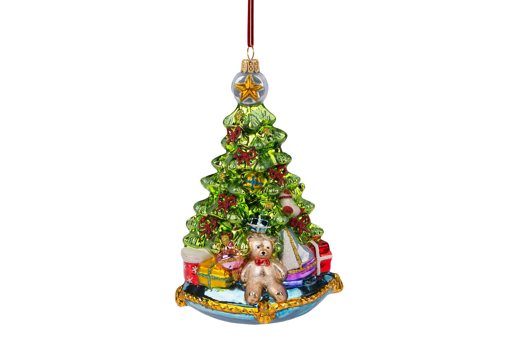 Christmas Tree on Pillow Ornament