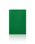 Italian Handmade Leather Passport and Card Holder: Green