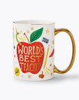Mug with 'World's Best Teacher' design on a white background