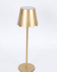 LED Lamp Scalloped Shade – Black / Gold: Gold