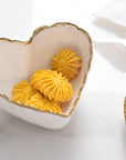 Heart Scalloped Gold Edge Bowl
