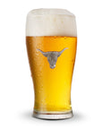 Longhorn Beer Glass