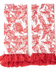 Nutcracker Toile Tassel Kitchen Towel Set