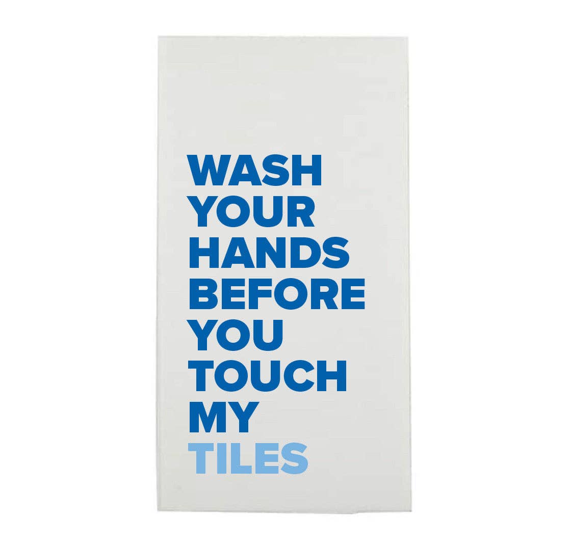 Wash Your Hands Before You Touch My Tiles Mahjong Guest Napkins