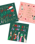 Christmas Cocktail Napkins | Merry Friendsmas - Foil - 20ct